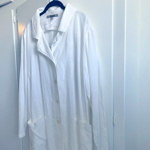 FLAX White Linen Jacket